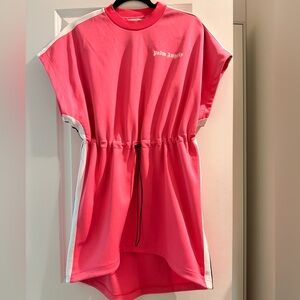 Palm Angels Vibrant Pink Tunic with White Accents